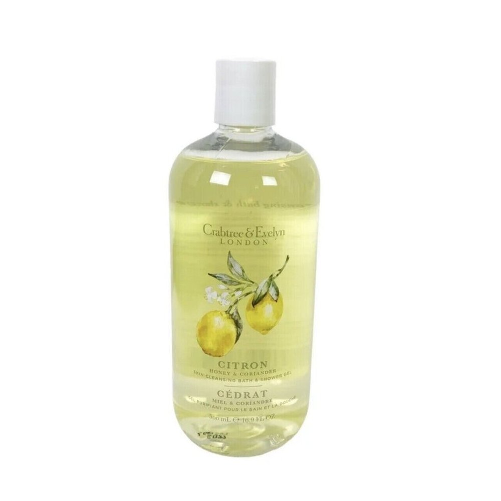 Crabtree & Evelyn Citron Honey Coriander Body & Shower Gel Body Wash 16.9oz NEW